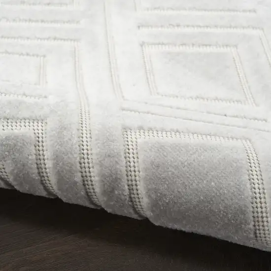 Gray Geometric Area Rug Photo 5