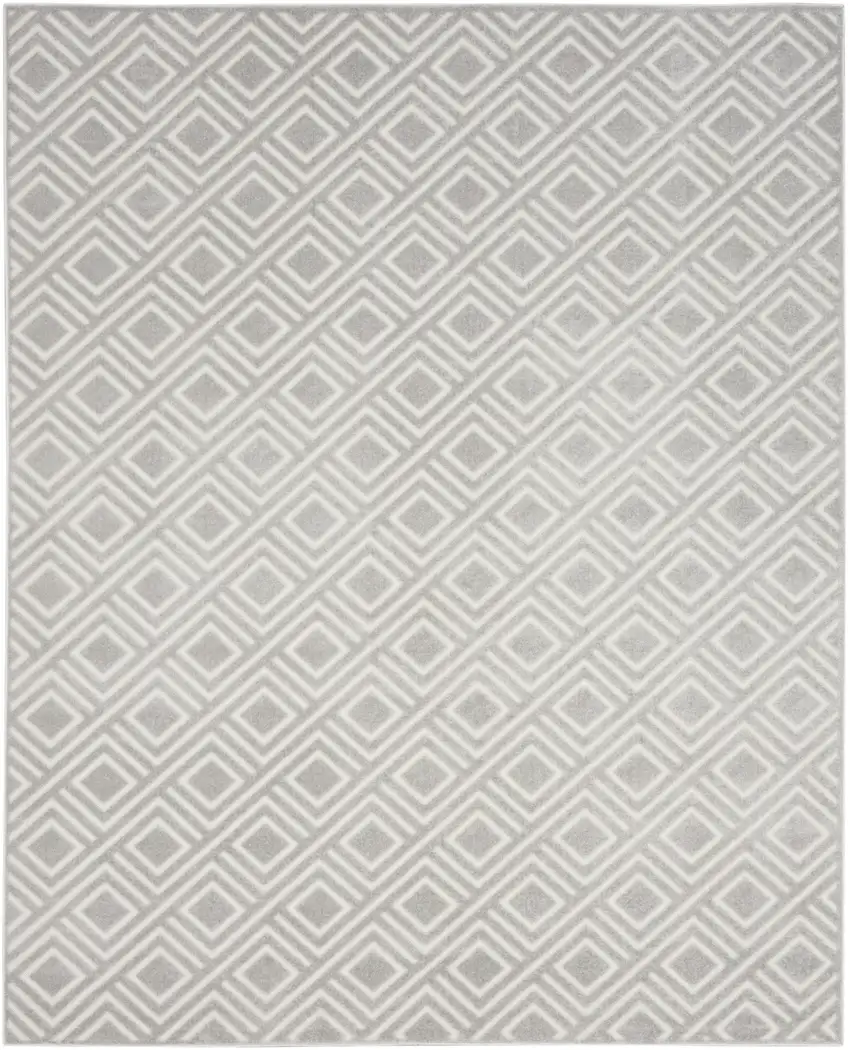 Gray Geometric Area Rug Photo 2