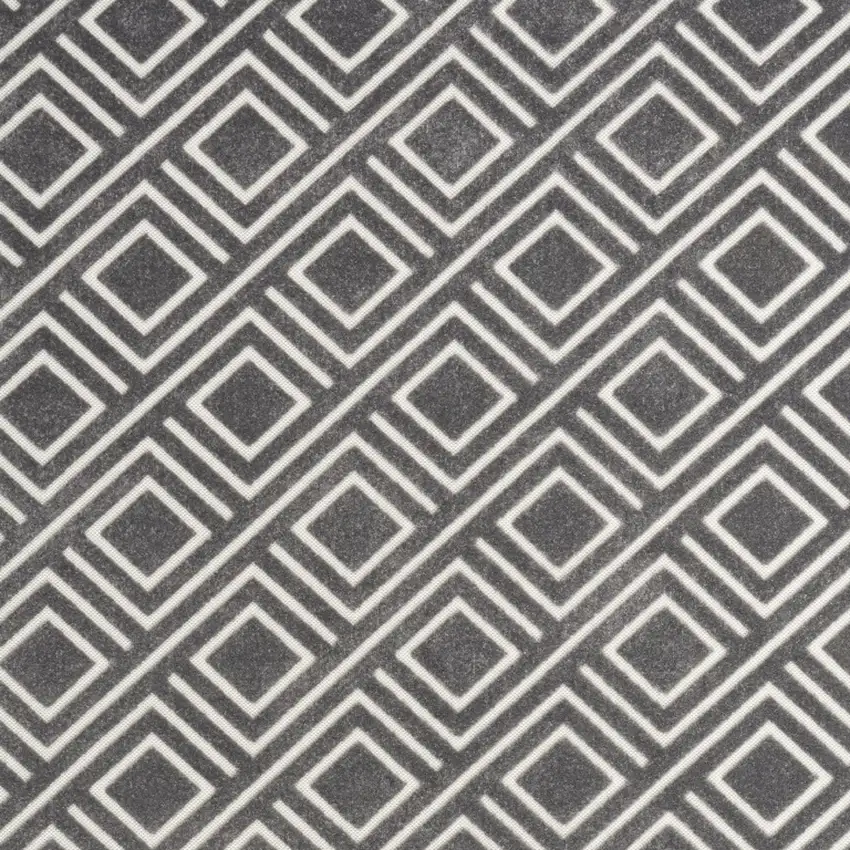 Gray Geometric Area Rug Photo 7