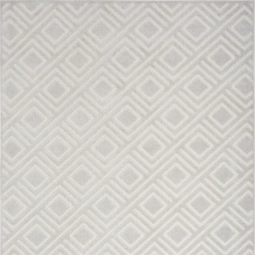 Gray Geometric Area Rug Photo 7