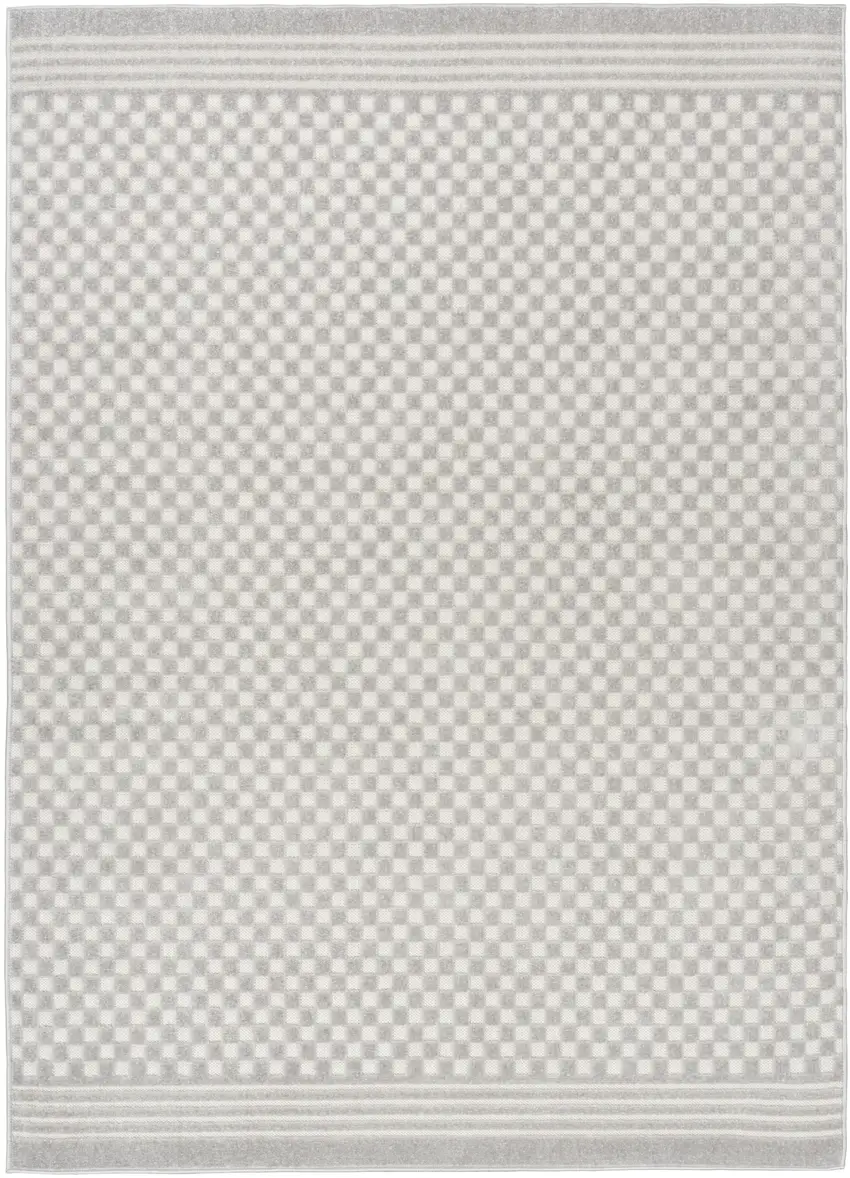 Gray Geometric Area Rug Photo 4