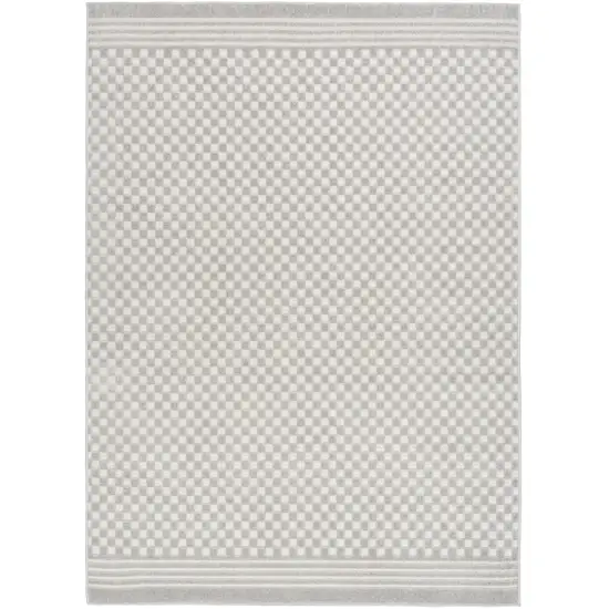 Gray Geometric Area Rug Photo 3
