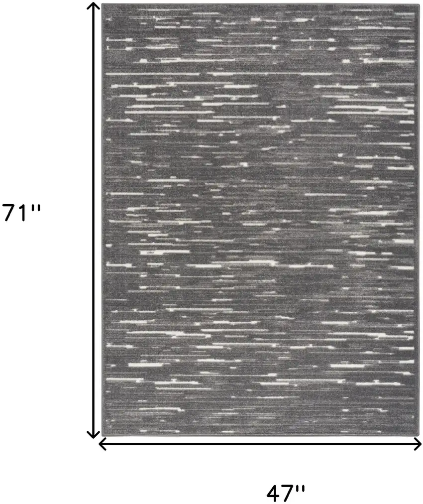 Gray Geometric Area Rug Photo 3