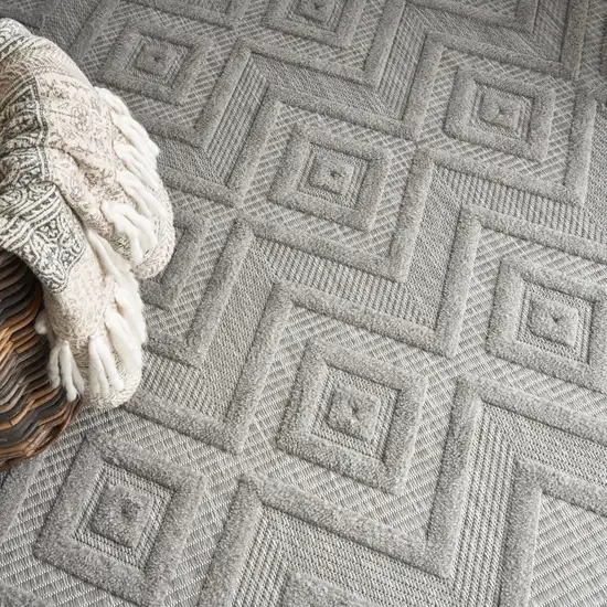 Gray Indoor Outdoor Area Rug Photo 5