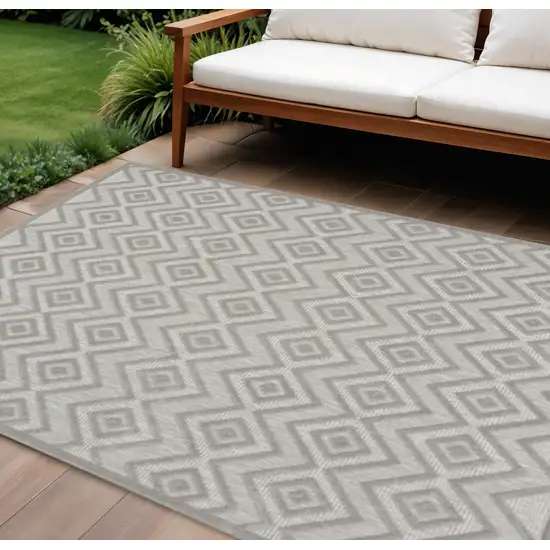 Gray Indoor Outdoor Area Rug Photo 2