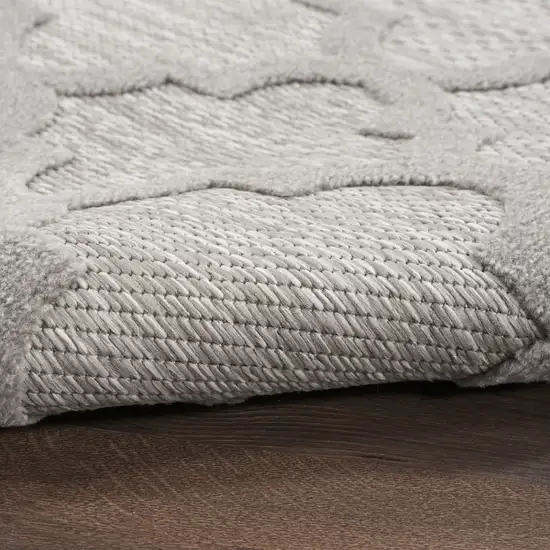 Gray Geometric Flatweave Area Rug Photo 9