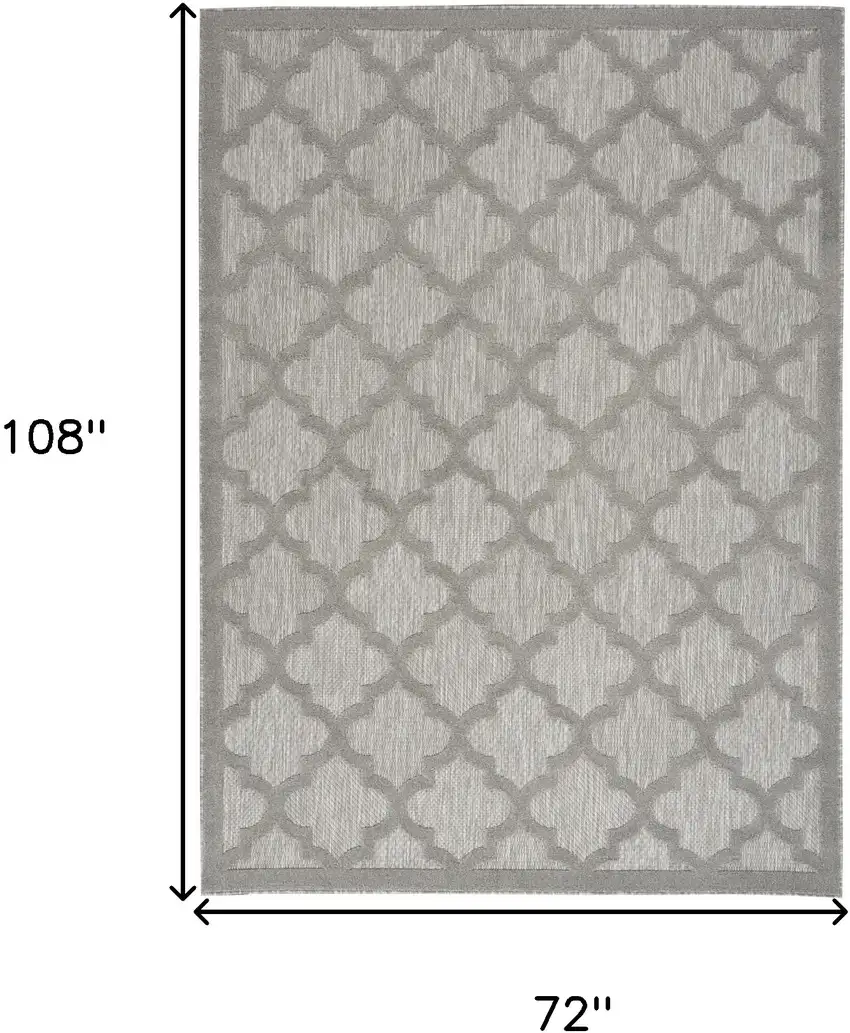 Gray Geometric Flatweave Area Rug Photo 8
