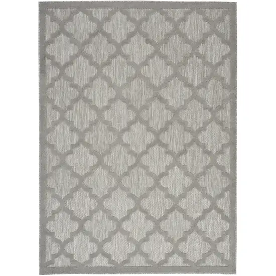 Gray Geometric Flatweave Area Rug Photo 3
