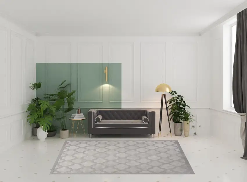 Gray Geometric Flatweave Area Rug Photo 2