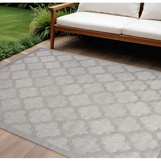 Gray Indoor Outdoor Area Rug Photo 2