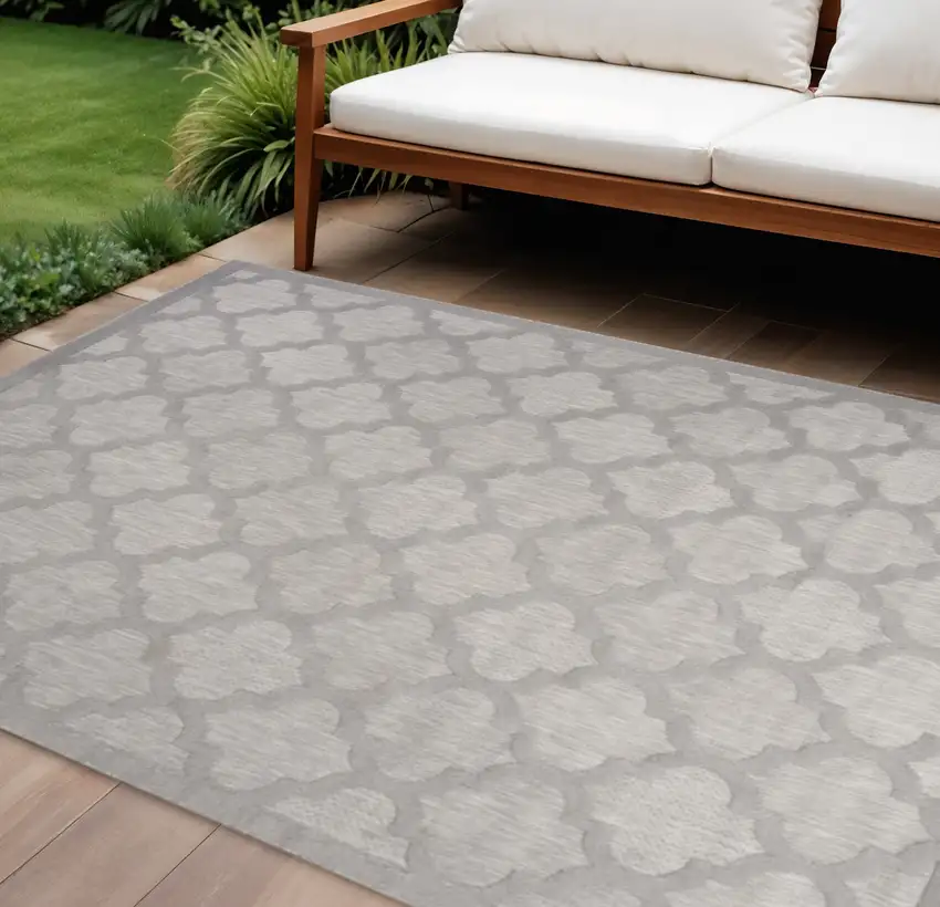 Gray Indoor Outdoor Area Rug Photo 2