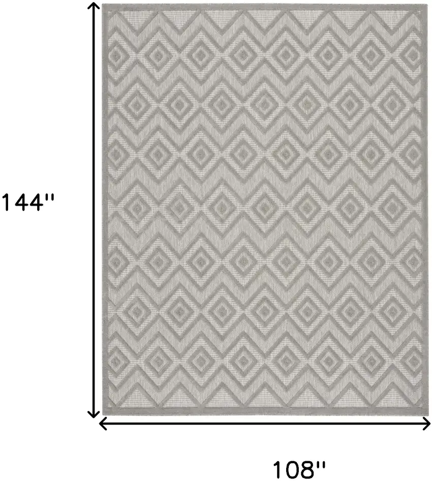 Gray Geometric Flatweave Area Rug Photo 7