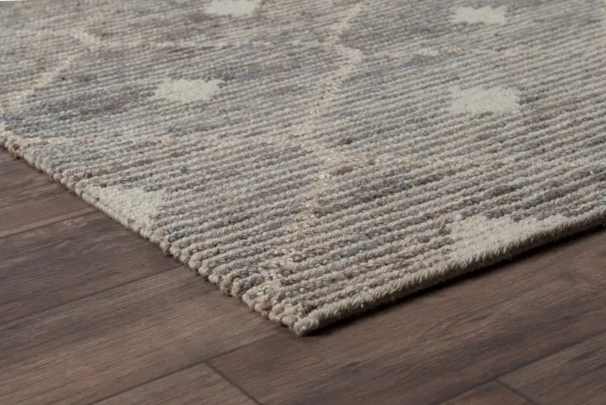 Gray Geometric Hand Woven Area Rug Photo 3