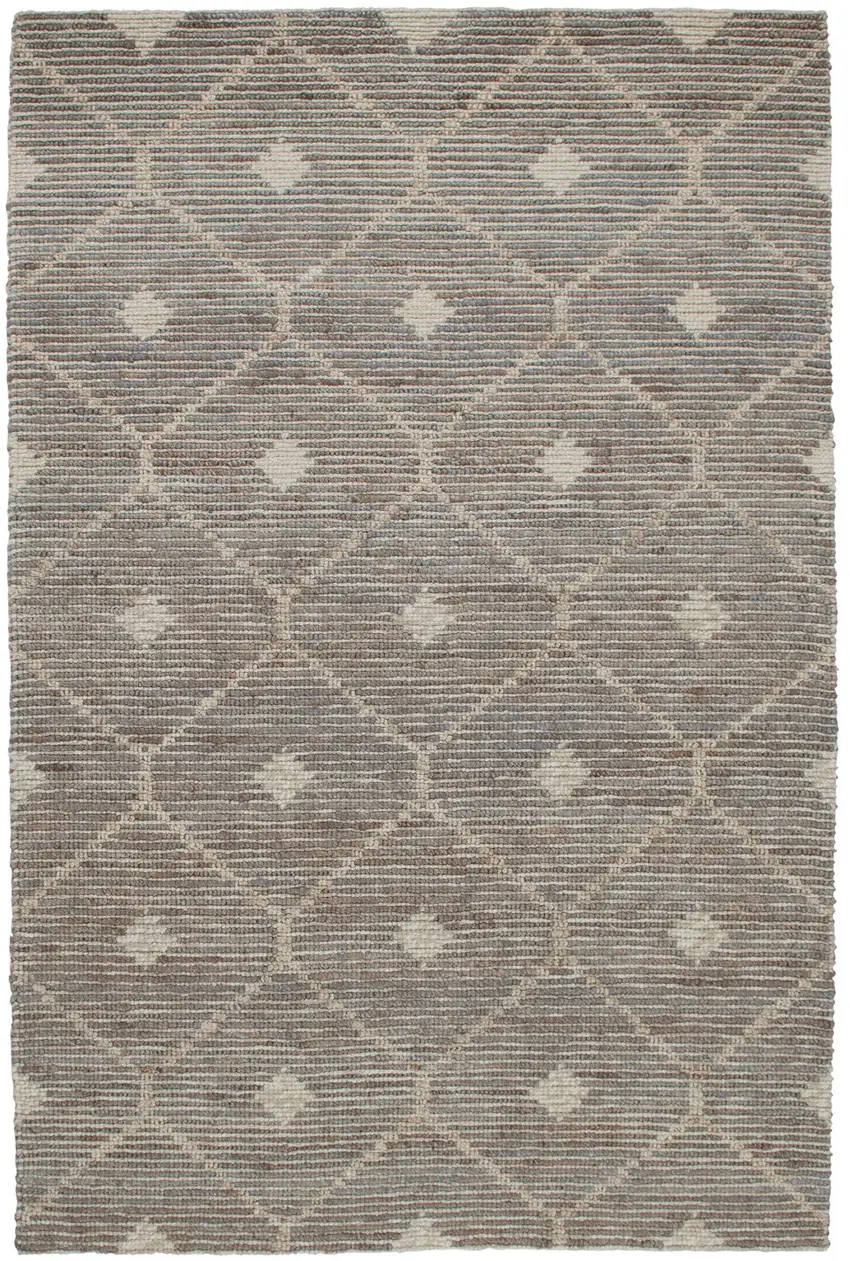 Gray Geometric Hand Woven Area Rug Photo 1