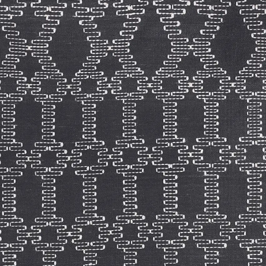 Gray Geometric Hand Woven Area Rug Photo 5