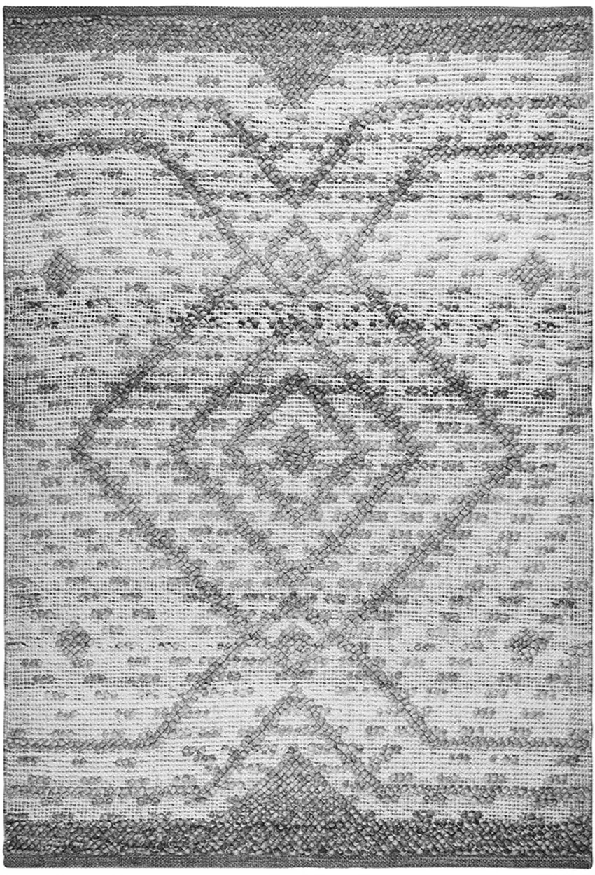 Gray Geometric Hand Woven Area Rug Photo 2