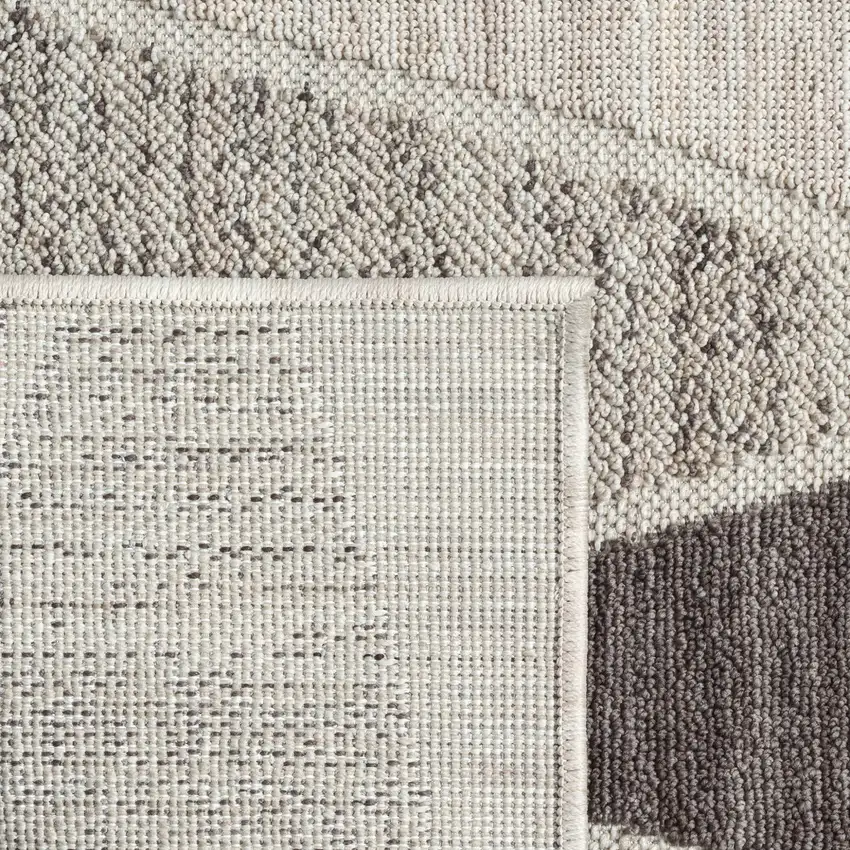 Gray Geometric Indoor Outdoor Area Rug Photo 3
