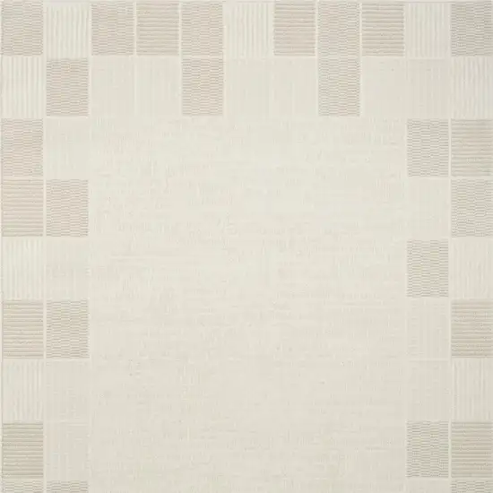 Gray Geometric Power Loom Area Rug Photo 4