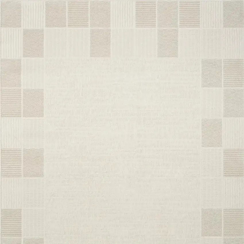 Gray Geometric Power Loom Area Rug Photo 4