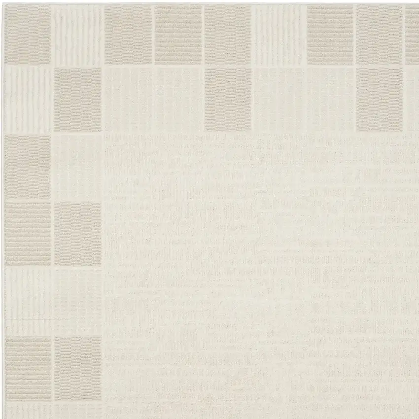Gray Geometric Power Loom Area Rug Photo 8