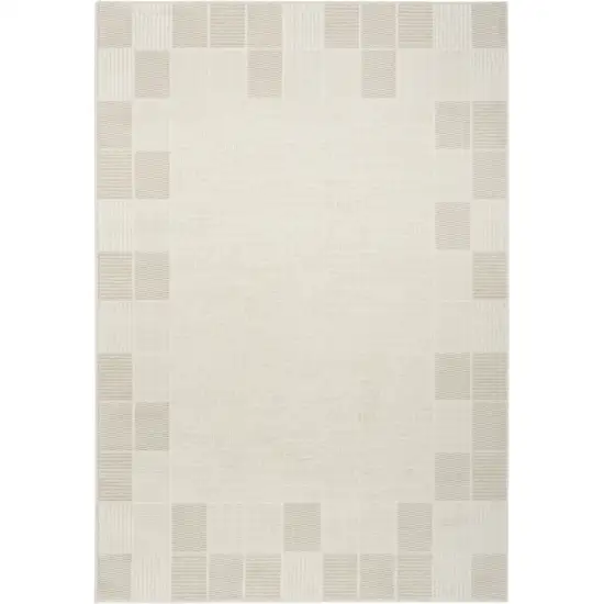 Gray Geometric Power Loom Area Rug Photo 2