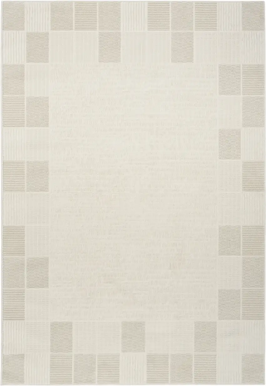 Gray Geometric Power Loom Area Rug Photo 2