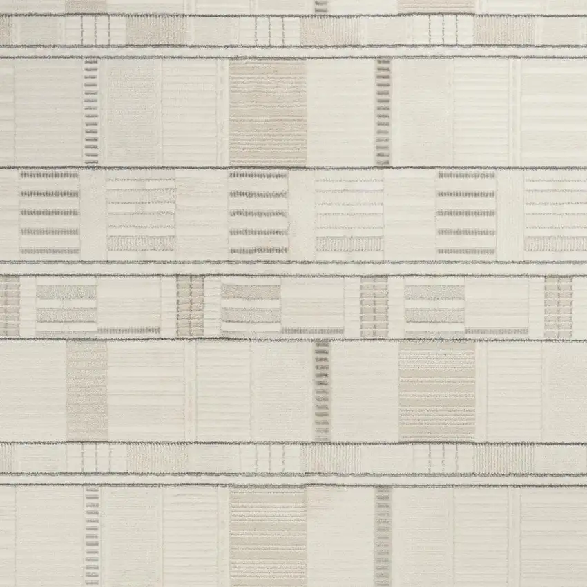 Gray Geometric Power Loom Area Rug Photo 3