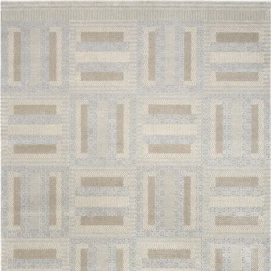 Gray Geometric Power Loom Area Rug Photo 9