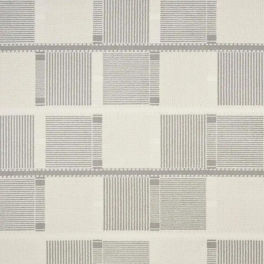 Gray Geometric Power Loom Area Rug Photo 3