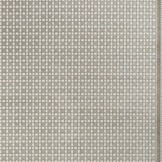 Gray Geometric Power Loom Area Rug Photo 7