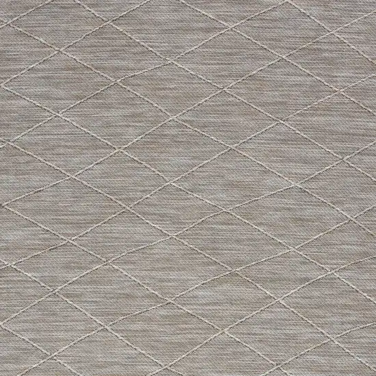 Gray Geometric Power Loom Non Skid Area Rug Photo 3
