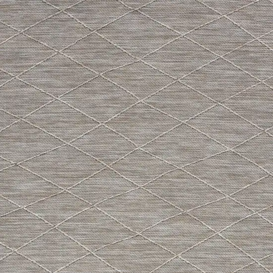 Gray Geometric Power Loom Non Skid Area Rug Photo 8