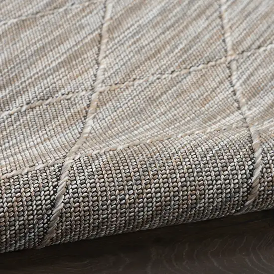 Gray Geometric Power Loom Non Skid Area Rug Photo 9