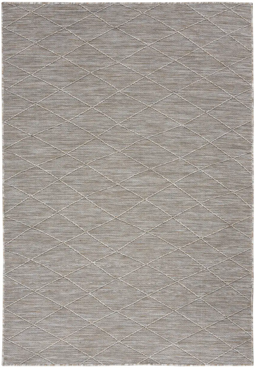 Gray Geometric Power Loom Non Skid Area Rug Photo 6