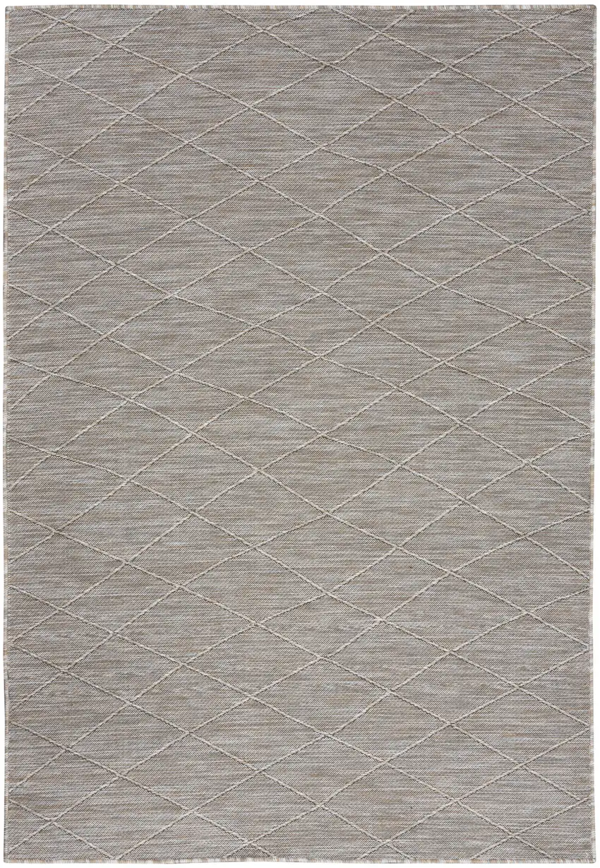 Gray Geometric Power Loom Non Skid Area Rug Photo 4