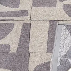 Photo of Gray Geometric Washable Area Rug