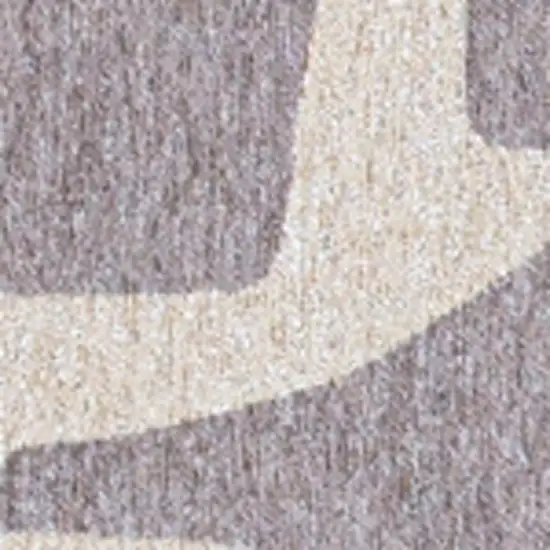 Gray Geometric Washable Area Rug Photo 3