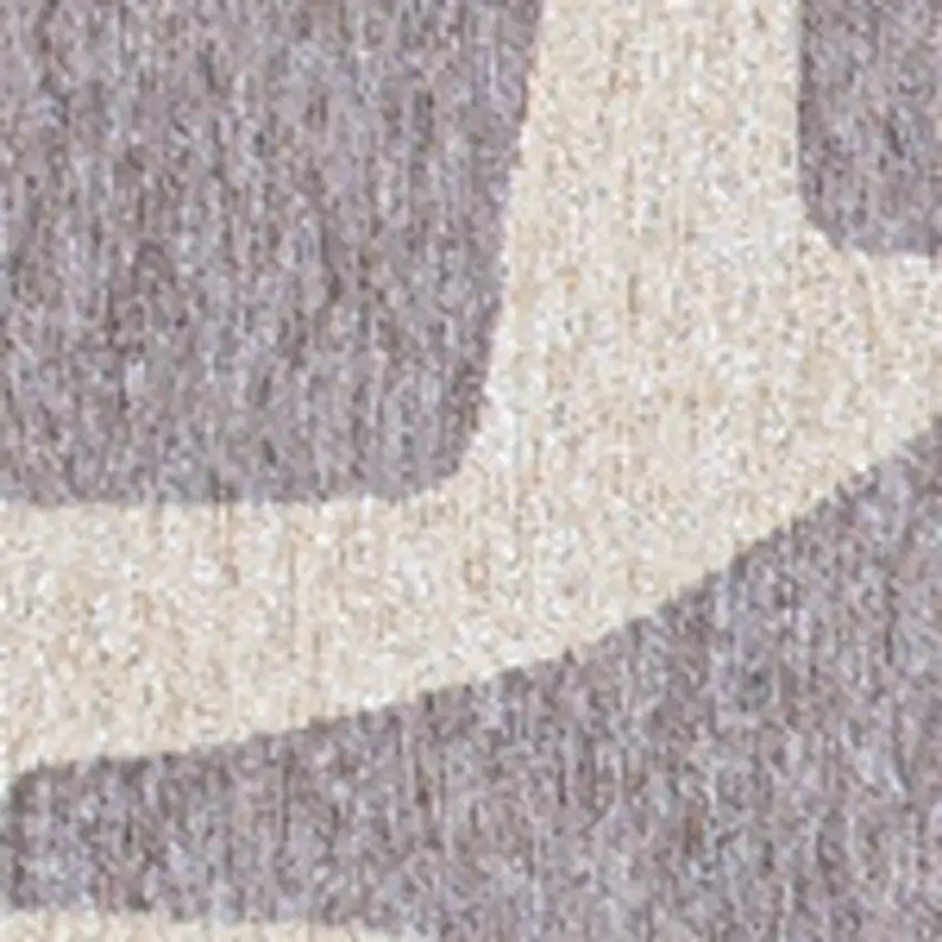 Gray Geometric Washable Area Rug Photo 3