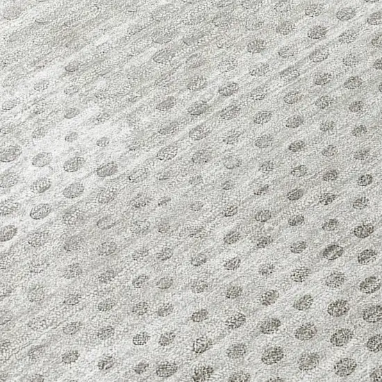 Gray Geometric Washable Non Skid Indoor Outdoor Area Rug Photo 8