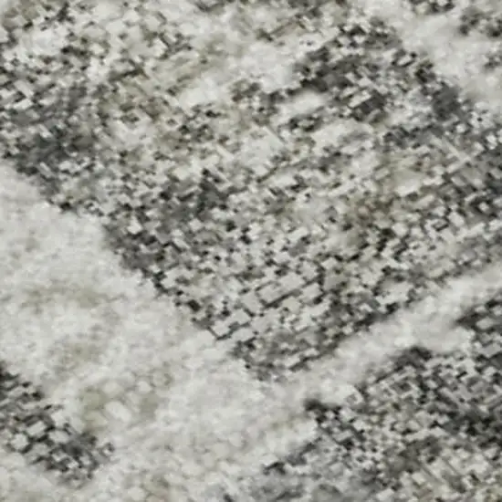 Gray Gold And Ivory Abstract Washable Area Rug With UV Protection Photo 6