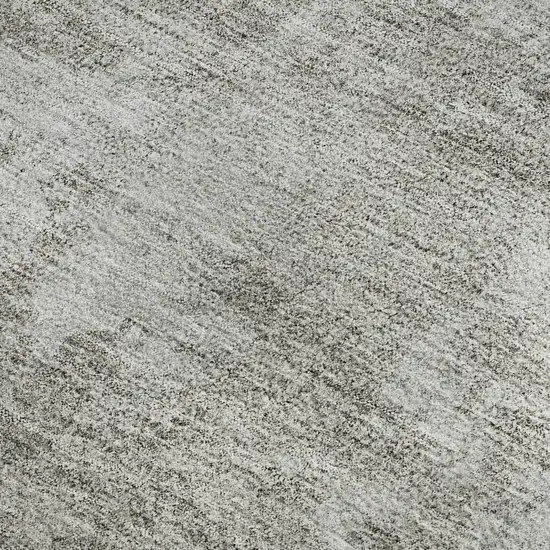 Gray Gold And Ivory Floral Washable Area Rug With UV Protection Photo 4