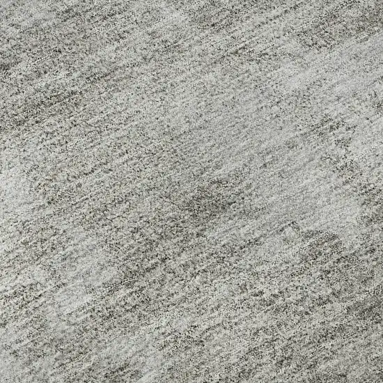 Gray Gold And Ivory Floral Washable Area Rug With UV Protection Photo 3