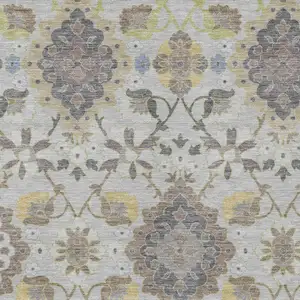 Photo of Gray Green And Brown Oriental Washable Indoor Outdoor Area Rug