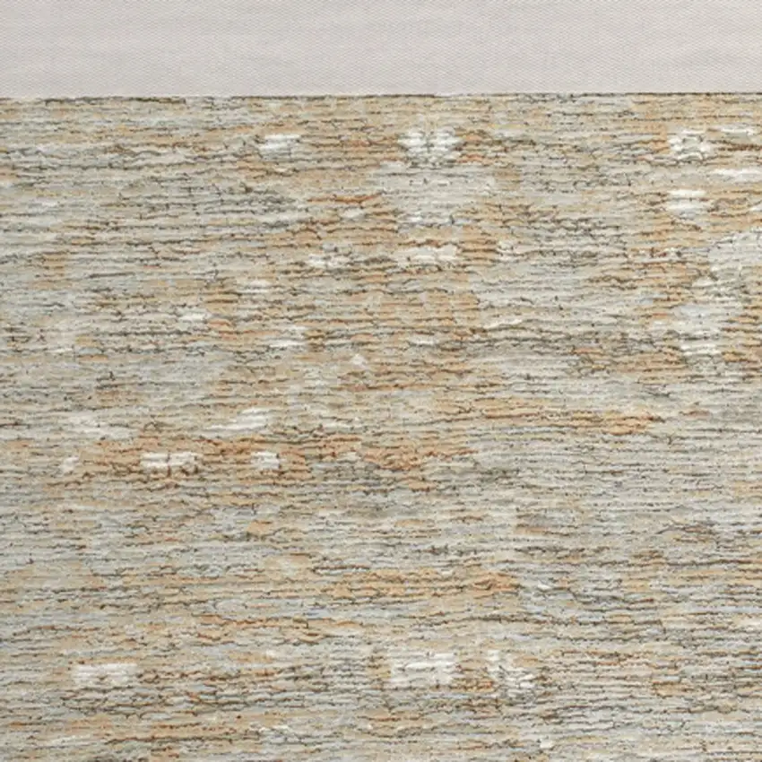 Gray Green And Brown Tribal Washable Area Rug With UV Protection Photo 5