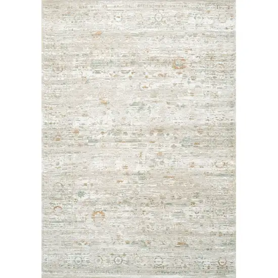 Gray Green And Brown Tribal Washable Area Rug With UV Protection Photo 2