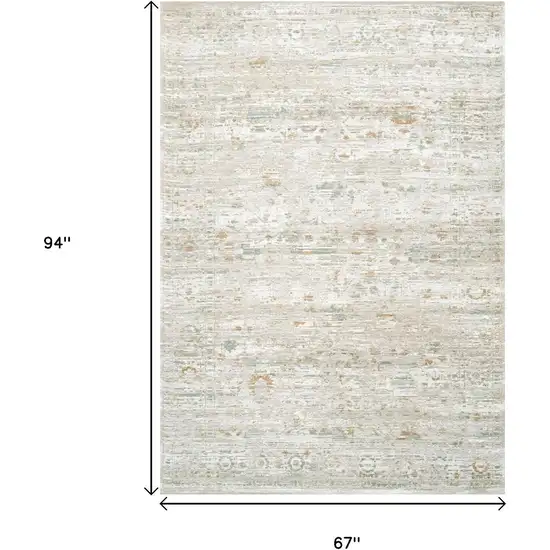 Gray Green And Brown Tribal Washable Area Rug With UV Protection Photo 9