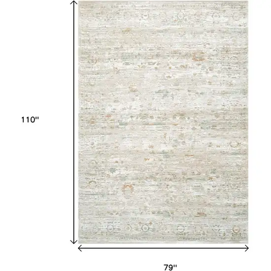 Gray Green And Brown Tribal Washable Area Rug With UV Protection Photo 8