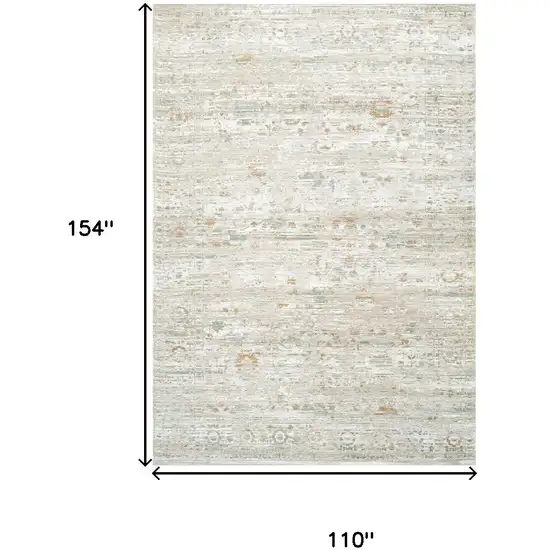 Gray Green And Brown Tribal Washable Area Rug With UV Protection Photo 8