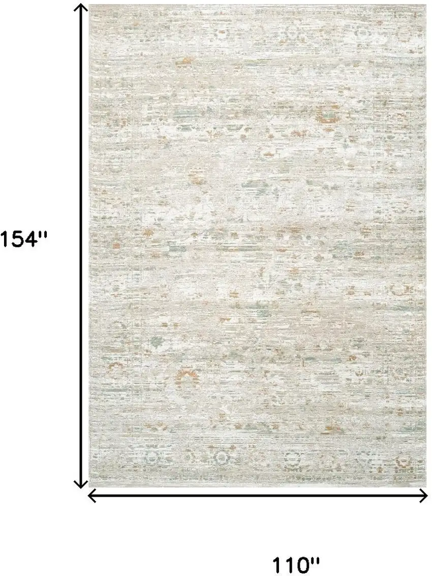 Gray Green And Brown Tribal Washable Area Rug With UV Protection Photo 8