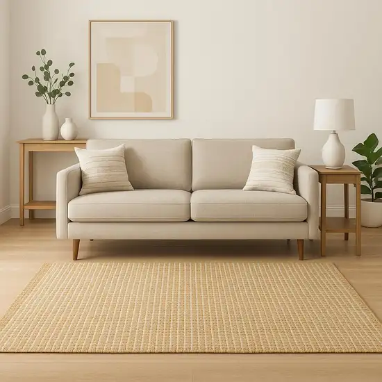 Natural Jute Hand Woven Area Rug Photo 1